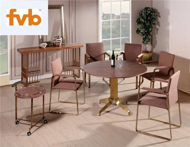 Popular UK Style Dining Chair and Table Set for Home Furniture Dining Room