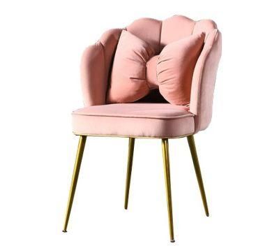European Design Dining Room Furniture Ergonomic Velvet Steel Leg Dining Chair