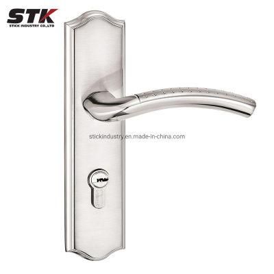 Custom Zinc Alloy Door Lock Handle with Plating (STK-ZDL0014)