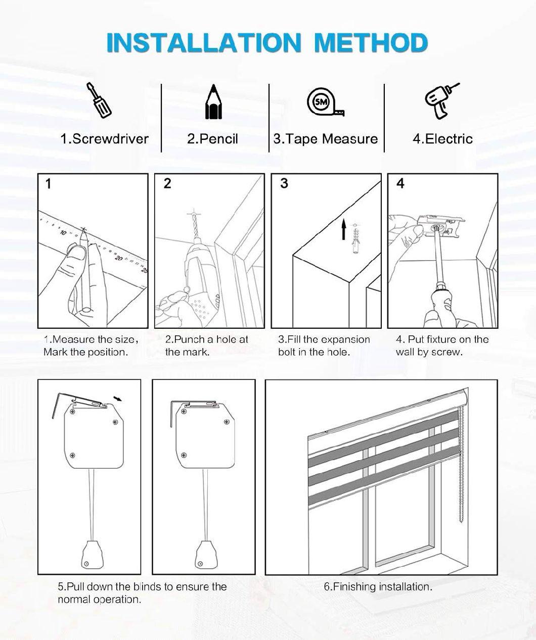 Motorized Blind New Style Zebra Blinds Bottom Caps European Roller Blinds