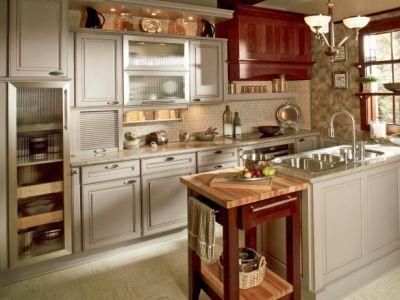 European Style Birch/Cherry Solid Wood Frameless Kitchen Cabinets