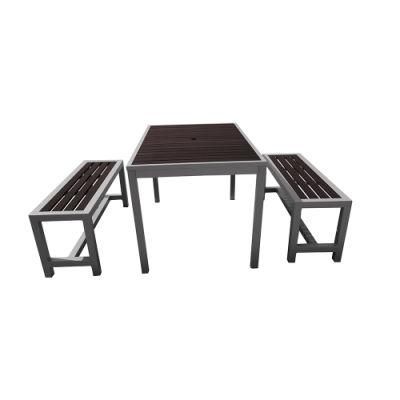 Gazebo Table and Bench Chair Set Outdoor Dining Furniture