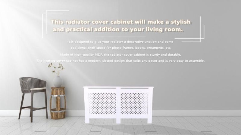 European Style Practical Home Furniture Radiator Cover MDF Wood Radiator Heater Cover