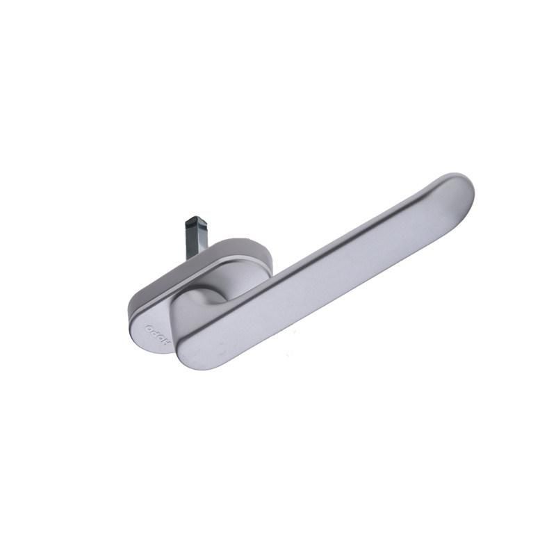 Hopo Anodized Silver Square Spindle Door Handle