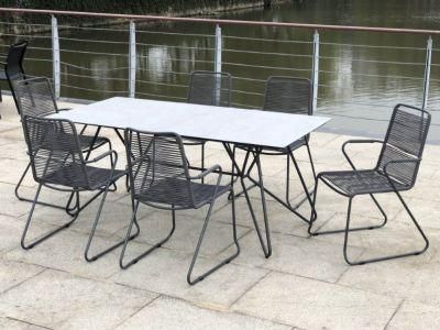 Modern Patio Dining Sets Patio Dining Table and Chair Factory for 6 Backyard Furniture