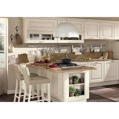 Custom Antique Style House Furniture Standard High End Solid Wood Kitchen Cabinets Sets