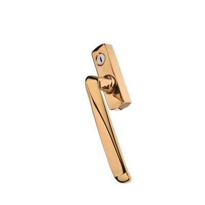 Square Spindle Handle, Electroplated Finish, Aluminum Alloy for Side-Hung Door and Sliding Door