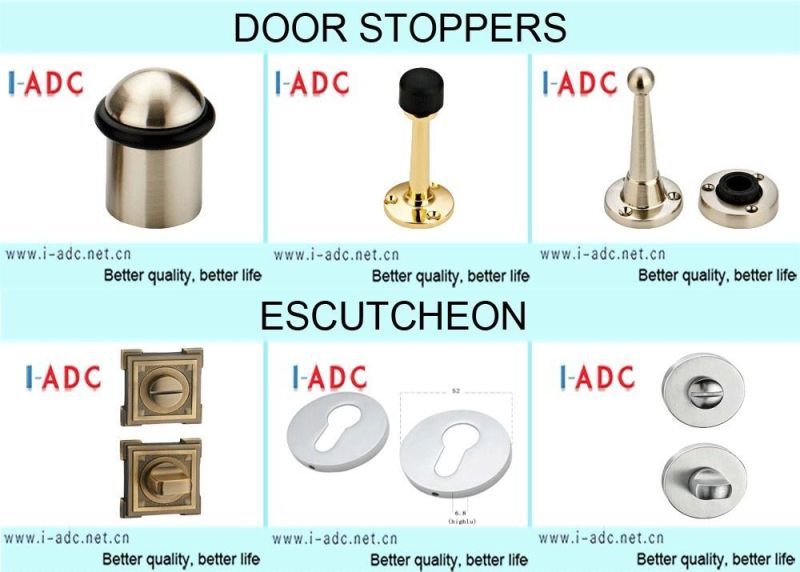 Flush Pull for Shower Wooden Door Hardware Handle Lock Door Handle on Plate for Mortise Lockset by Zinc Alloy or Steel