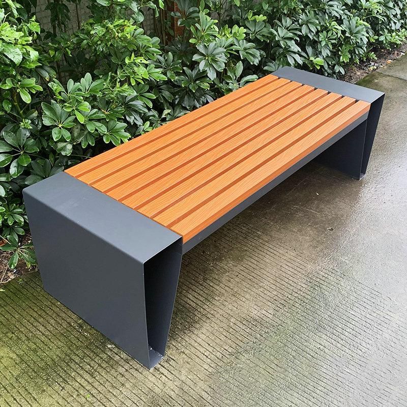 Outdoor Picnic Bench, Public Wooden Chair for Garden