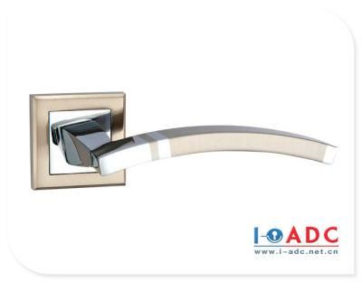 Single Latch Mortise Lock Double Sided Aluminum Alloy Minimalist Black Lever Door Handle
