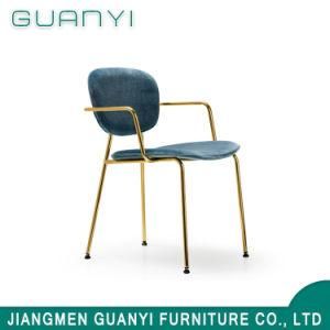 2020 Modern Gold Plating Leg PU Seat Restaurant Dining Chair