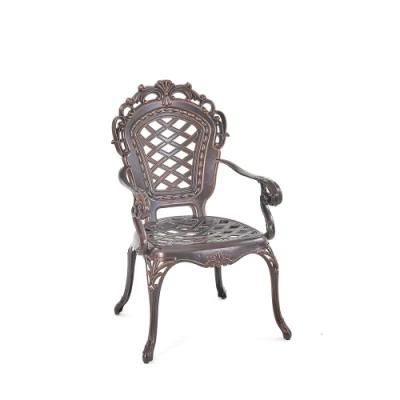 European Court Style Patio/Leisure/Outdoor/Cast Aluminum Avig Chair with Armrest