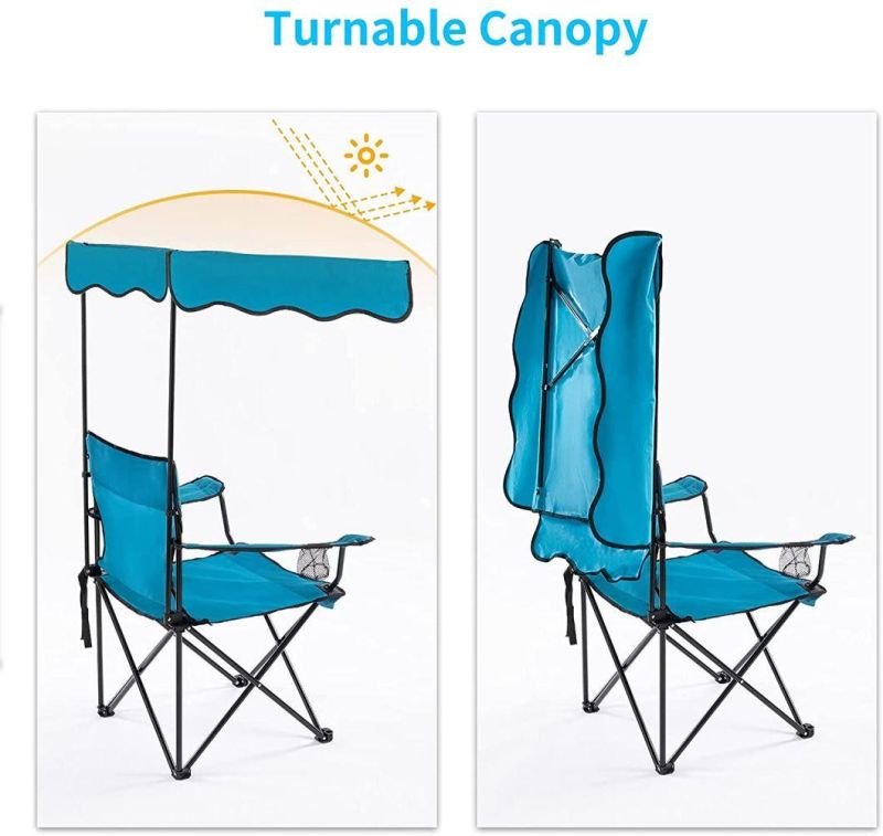 Hot Summer Folding Beach Chair with Canopy