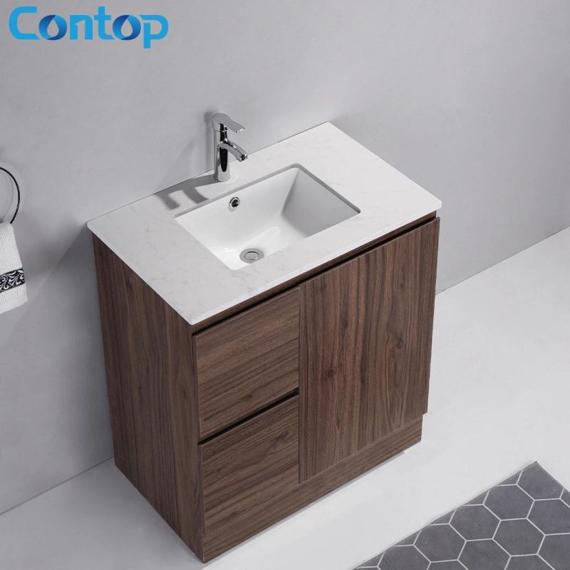 Customized New Design Rectangular Shape Modern Cabinet Bathroom Vanities