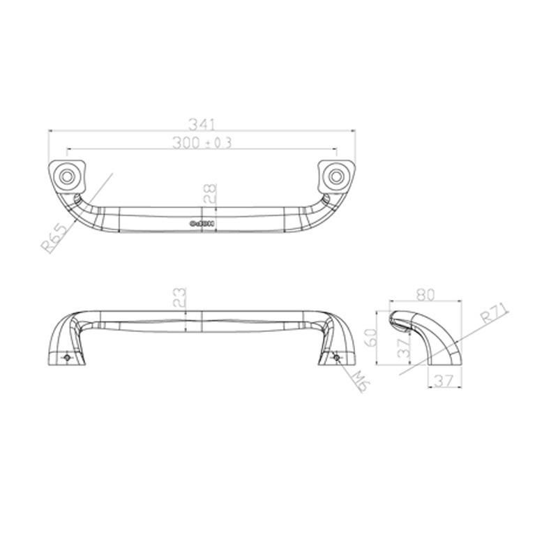 High Quality Aluminum Alloy Sliver Sliding Door Handle