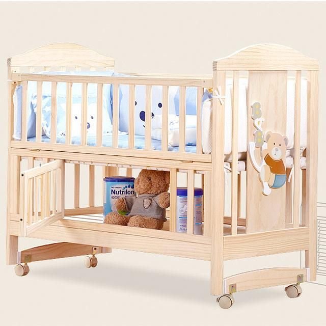 Baby Bed Wooden White, Custom Large European Cribs