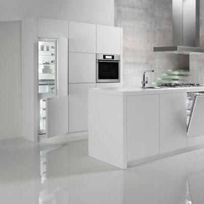Lacquer Decoration Custom-Made European Style White Cabinet Real Estate Project Kitchen Cabinet