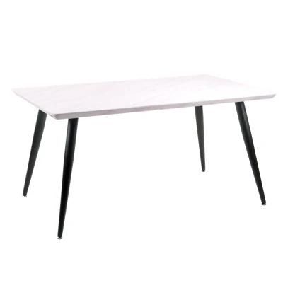 Cheap Hot Sale Dining Room Furniture European White Modern Wooden MDF Dining Table