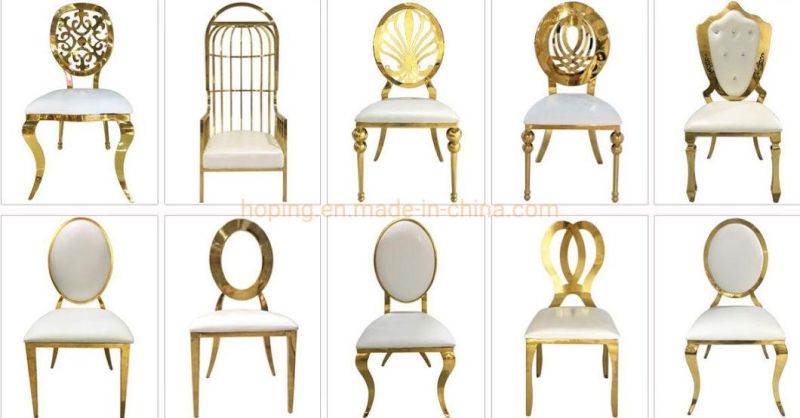 Modern Furniture Restaurant Chair Dining Table Hotel Banquet Wedding Rental Infiniti Dior Silver Gold Steel Party Event White Leather Dining Room Chair