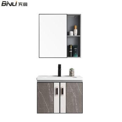 European Style Sanitary Ware Luxury Vanity Basin Bathroom Cabinet with Mirror