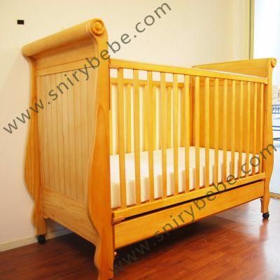 Modern Wood Infant New Born Birthing Baby Bed Cot