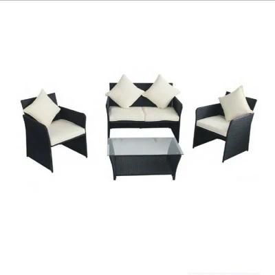 High Quality Black Europe Garden Furniture 4PCS Sets