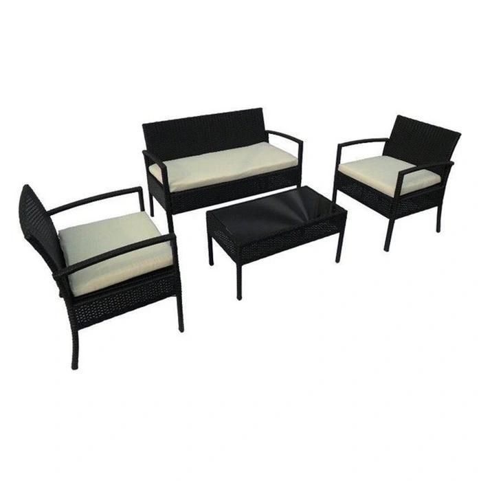 High Quality Black Europe Garden Furniture 4PCS Sets