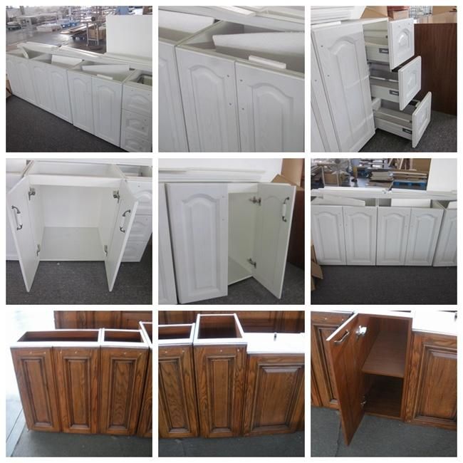 America Market White Color Shaker Style Door Solid Wood Kitchen Cabinet