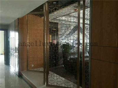 Meeting Room Stainless Steel Decorative Screen Laser Cutting Folding Screen