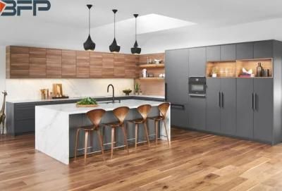 Modern European Style Wooden Laminated Kitchen Cabinets