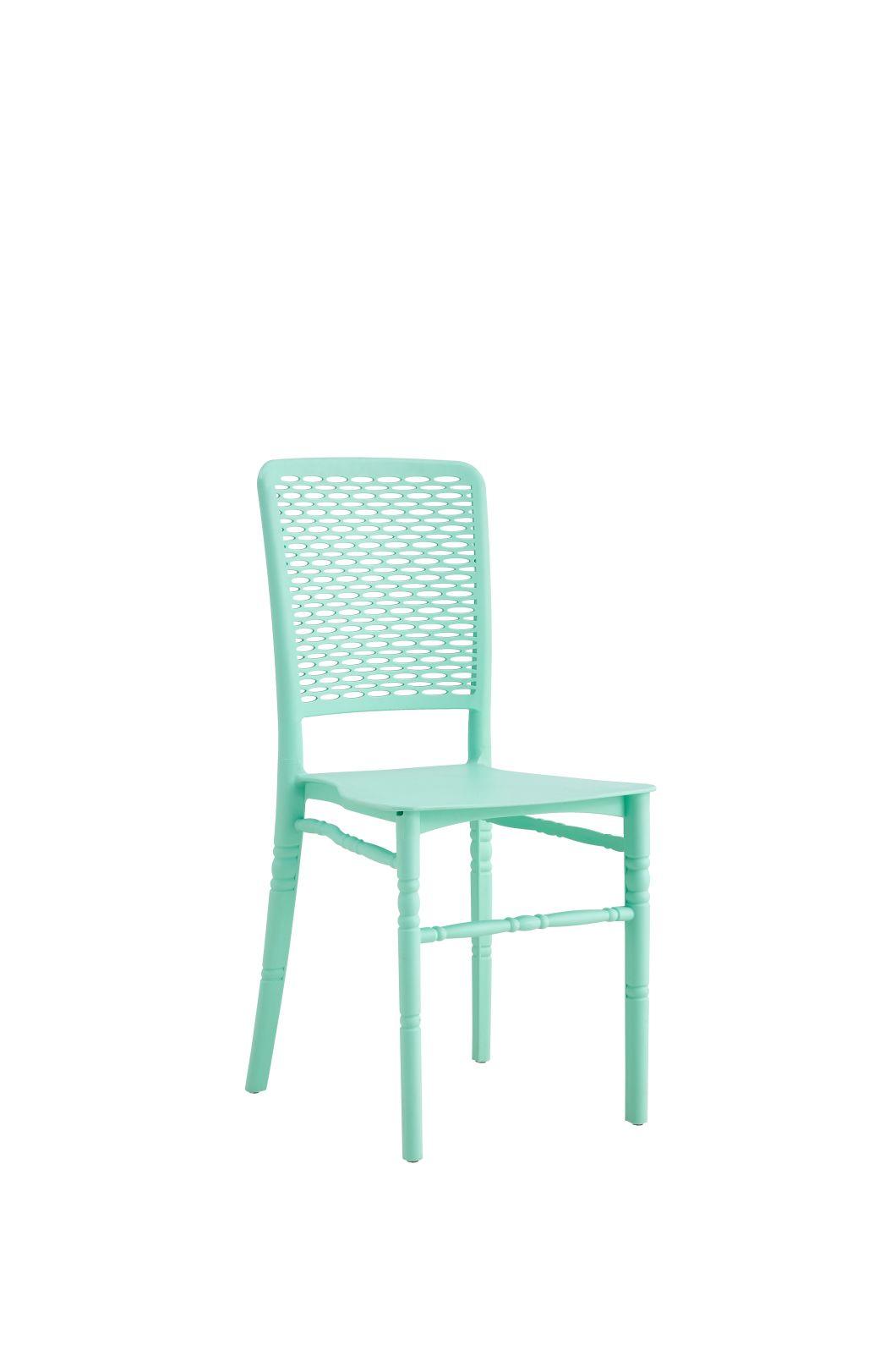 Popular Hot Selling Outdoor Furniture European Style New Design Plastic Chair with X-Shape Back