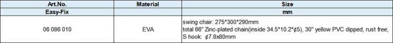 Safety EVA Swing Chair for Toddler