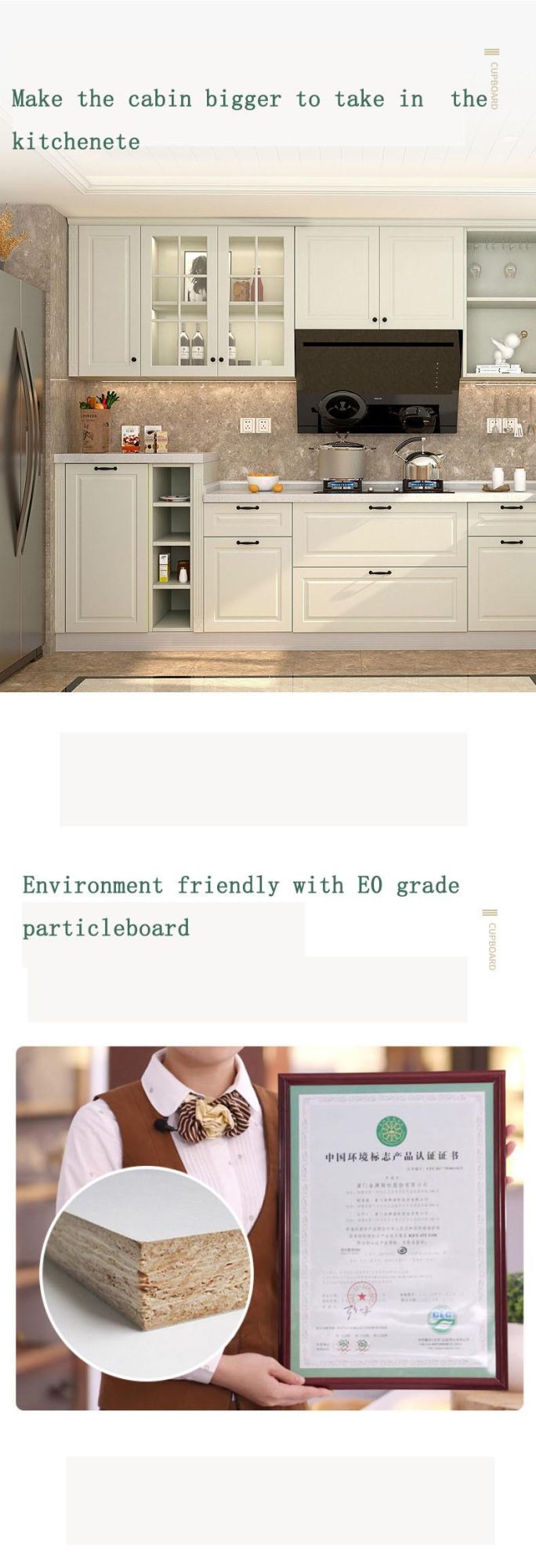Modern Minimalistic Style Small House Kitchen #Cabinet European Amazonsfurniture-S002