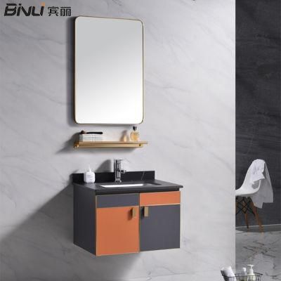 European Customized Modern Luxury Plywood Bathroom Cabinet Units Bathroom Vanities