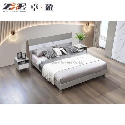 Modern King Size MDF Wooden Double Bed with Storage Box Drawer Bedroom Furniture Sets