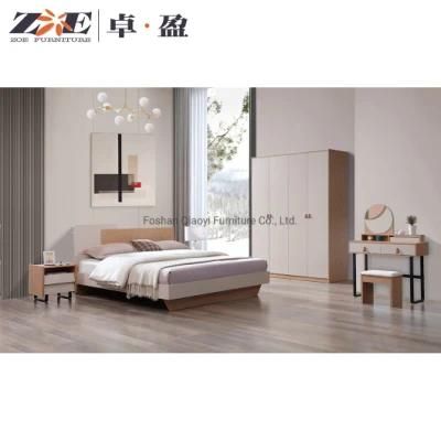 Chinese Furniture Manufacturers Modern King Bed Wardrobe Desk Minimalist Kids Room Bedroom Set Home Furniture