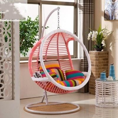 Outdoor Furniture PE Wicker Rattan Egg Swing Hanging Chair Garden Casual Patio Single Weave Chair