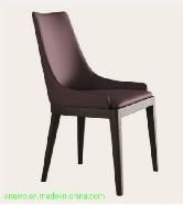 European Style Modern Leather Solid Wood Chair Simple Living Room Interior Chair Wholesale