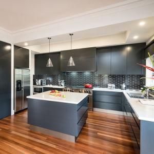 Modern design Matte Finish Black Kitchen Cabinet