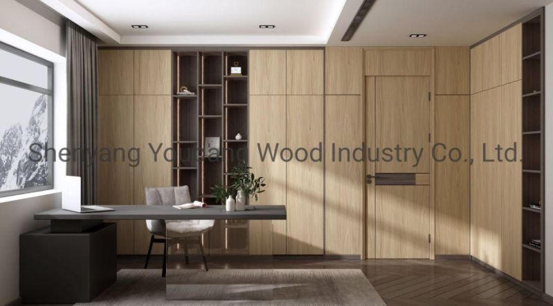 Cheap European Standard Wooden Doors Interior Modern Fire Rated 60 Minutes Fireproof Door