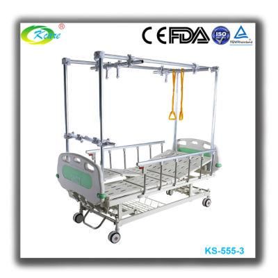 European Design Four Rocker Rolling Hospital Orthopedics Care Beds with Double Traction for Fractures