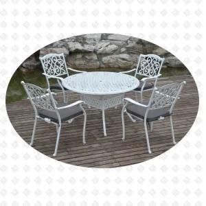 Cast Aluminum Outdoor Garden Furniture Botella 4 Seater Dining Set