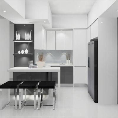 Modern Style Full Set Glossy Finish MDF Wood Kitchen Cabinet
