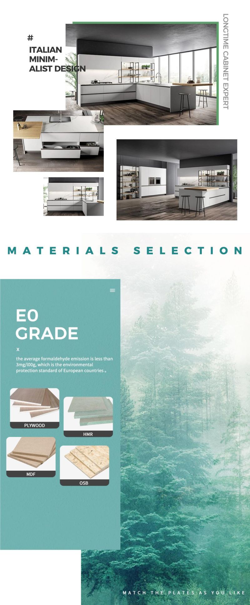 2022 New Custom Storage Wholesale Pantry Matt Luxury Black Contemporary Melamine European Style Design Modern Kitchen Cabinet