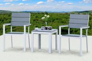 Outdoor Aluminum Furniture Stackable Chair with Polywood Seat and Back (K55)
