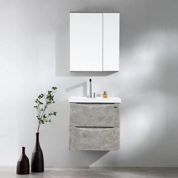 European Style Wall Mounted Water Proof Sanitary Ware with Ceramics Sinks & LED Bathroom Vanity/Cabinet