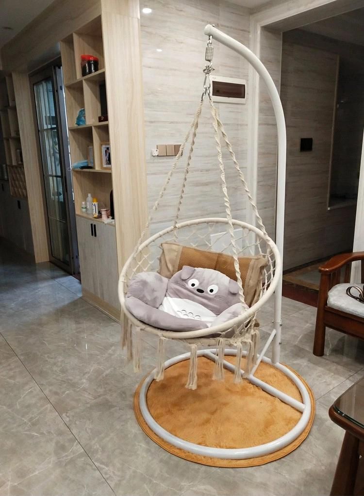 Rope Hammock Swing Macrame Hanging Chair Outdoor Garden Swing Chair