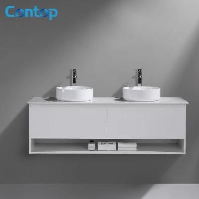 Hot Sale MDF Bathroom Cabinet with Double Bowl Bathroom Wash Basins Vanities