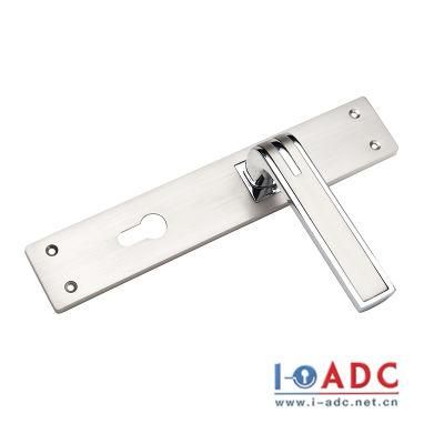 New High Quality Main Door Hardware Home Lock Room Door Lever Handle Lock with Zinc Long Plate