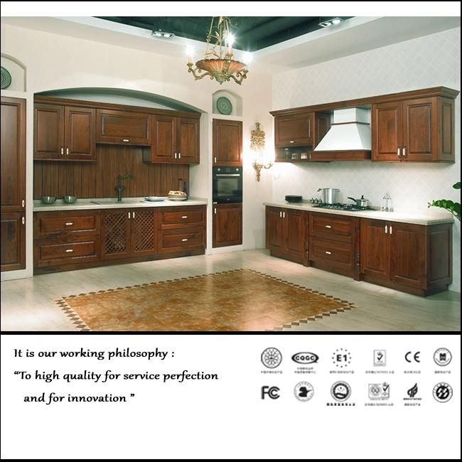 Classical Style PVC MDF Kitchen Furniture (FY5641)